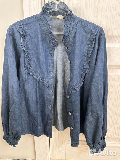Джинсовая рубашка 46 48