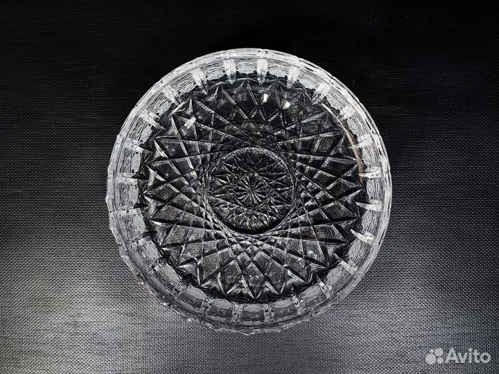 Фруктовница СССР большая хрусталь