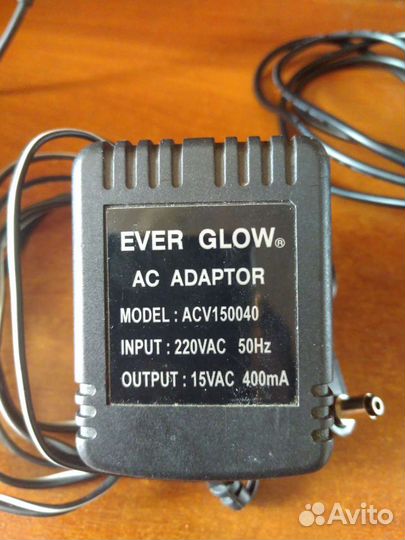 Блок питания ever glow 15vac