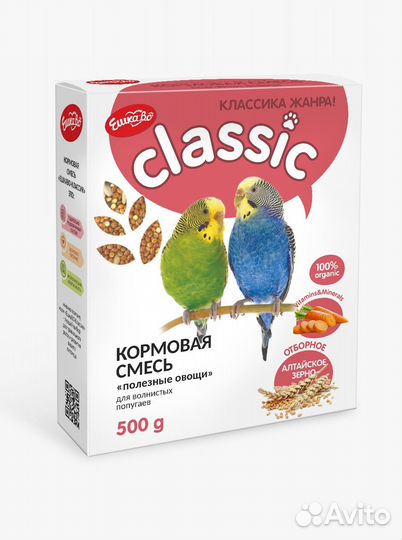 Ешкаво корм для попугаев оптом