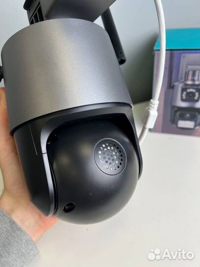 Камера видеонаблюдения wifi уличная с мигалкой