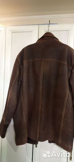 Кожаная куртка мужская 48 50 бу