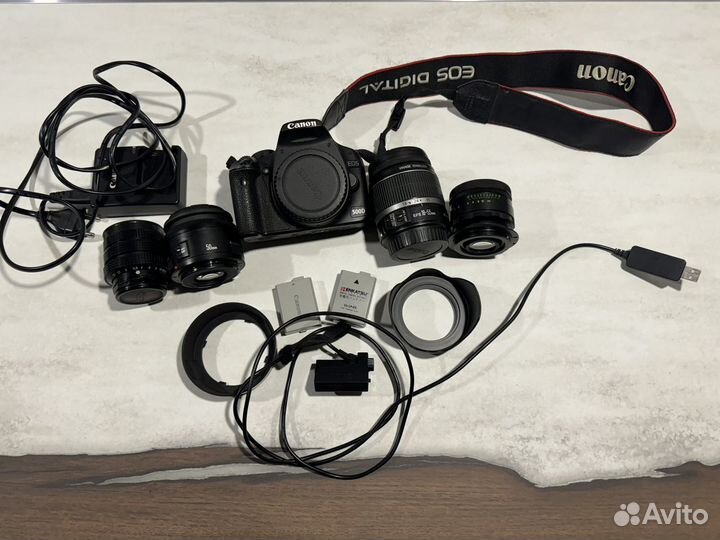 Зеркальный фотоаппарат Canon 500D + объективы