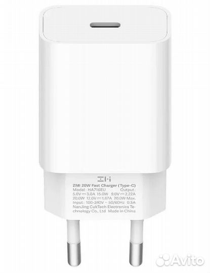 Оригинал Сеть-Адаптер 20W Xiaomi ZMI USB Type-C