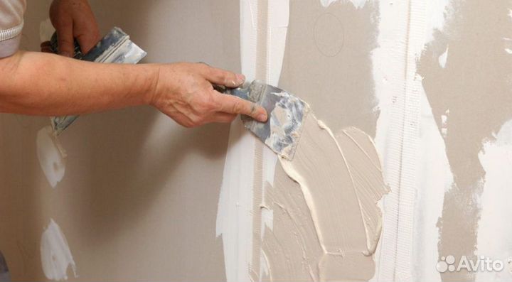 Шпатлевание стен и потолков