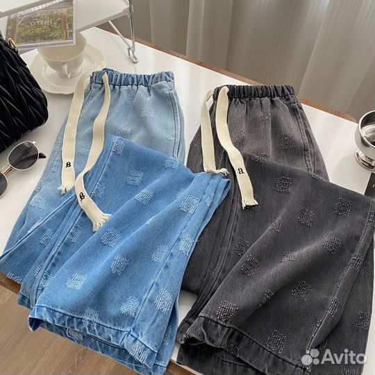 Alexander wang джинсовые брюки черные и синие