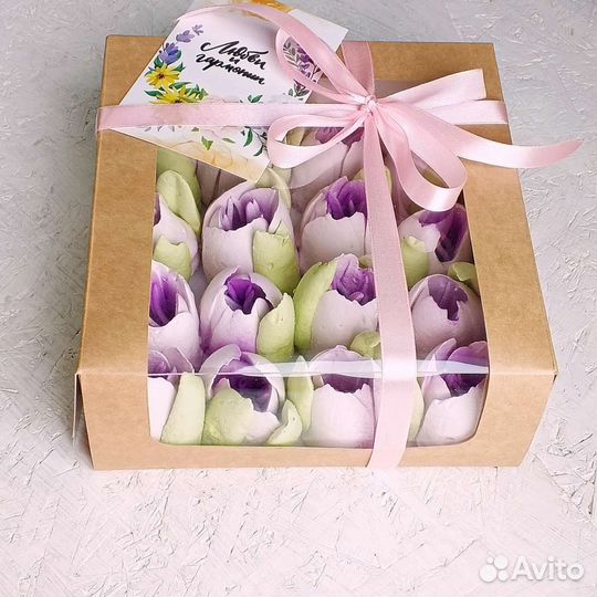 Тюльпаны из зефира