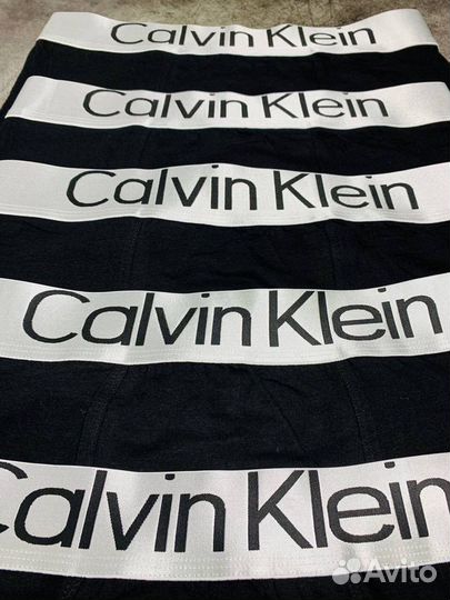 Трусы боксеры мужские черные calvin klein