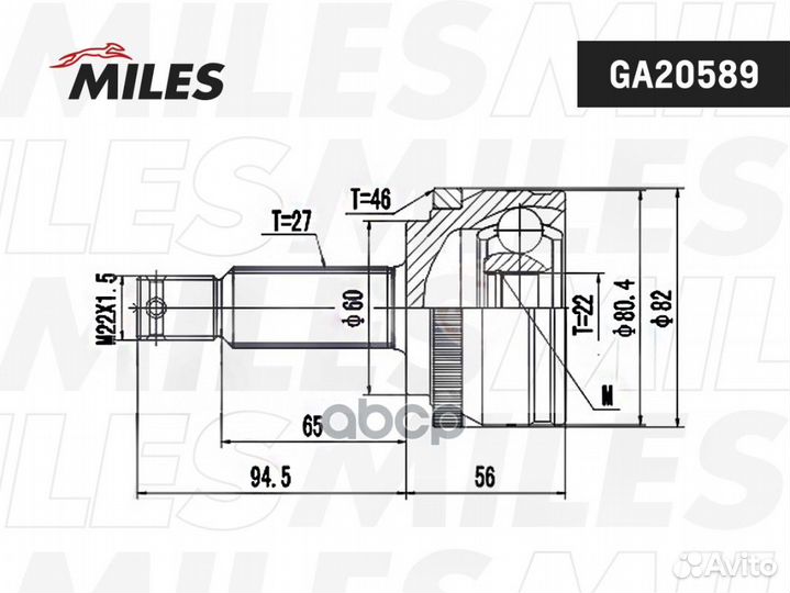 ШРУС наружный hyundai elantra 06- (GKN 306224)