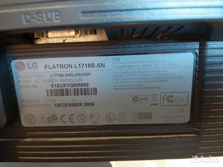 Монитор для компьютера LG