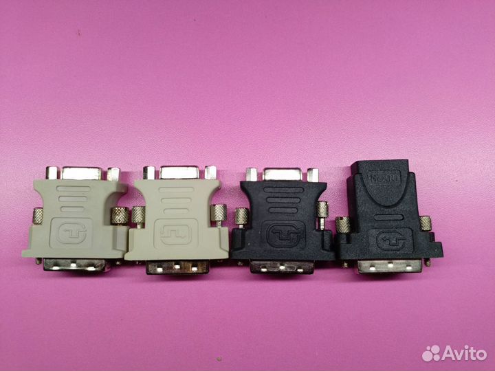 Переходники/Адаптеры DVI-D-hdmi, DVI-I-VGA, DVI-A