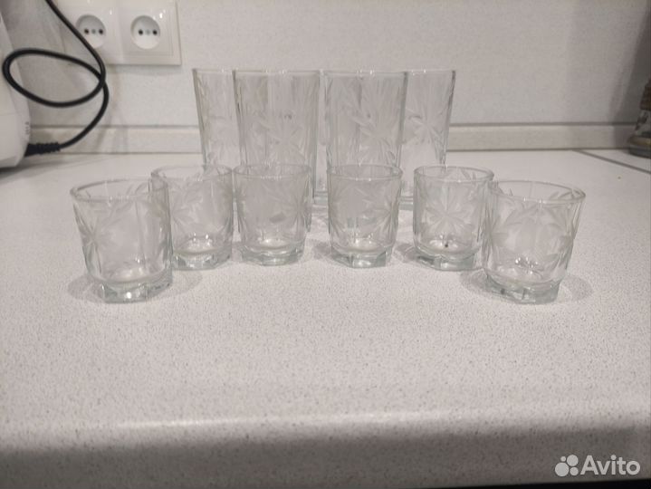 Комплект рюмки и стаканы