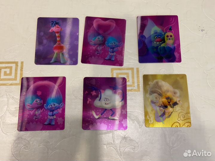 Карточки тролли, большие гастролли