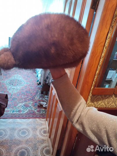 Шапка зимняя меховая женская норковая