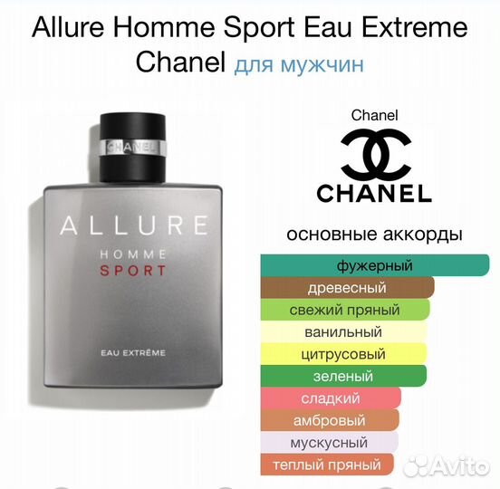 Духи Allure Homme Sport Eau Extreme Chanel 100мл