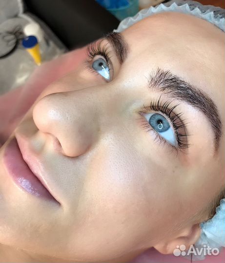 Ламинирование и ботокс ресниц бровей