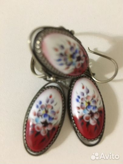 Серьги кольцо СССР