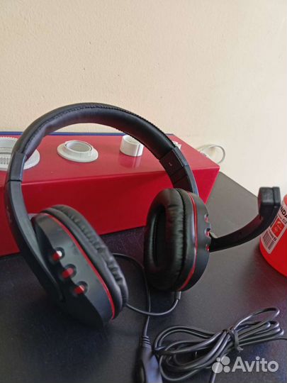 Гарнитура игровая Defender Warhead G-160 черно-кра