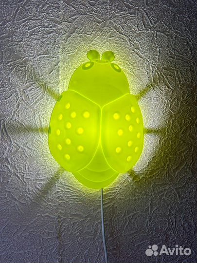 Светильник ночник IKEA жук