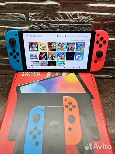 Nintendo switch oled 512 gb +1000 игр чип