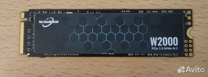 Ssd m2 nvme 1Tb Walram, нерабочий