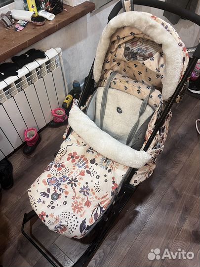 Санки коляска nika