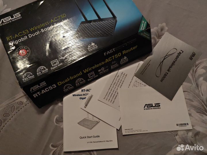 Роутер asus RT-AC53 Wireless-AC750