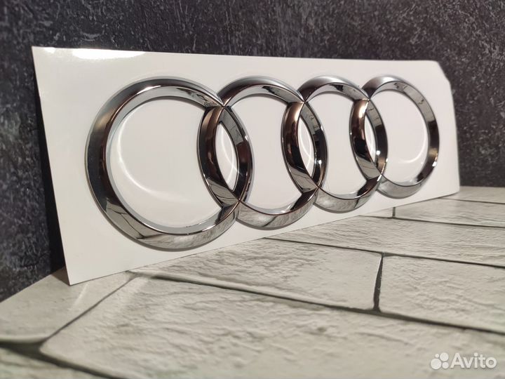 Задняя эмблема Audi задние кольца Ауди 192мм