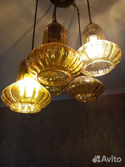 Люстра винтаж ГДР паук (находится в Москве)