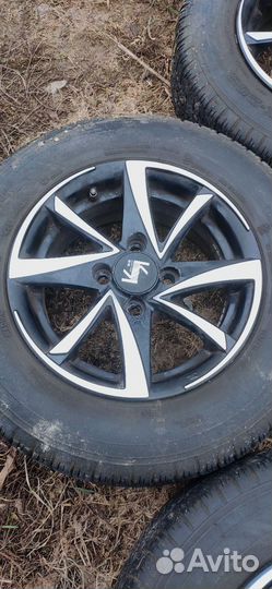 Литые диски r13 iguana алмаз черный