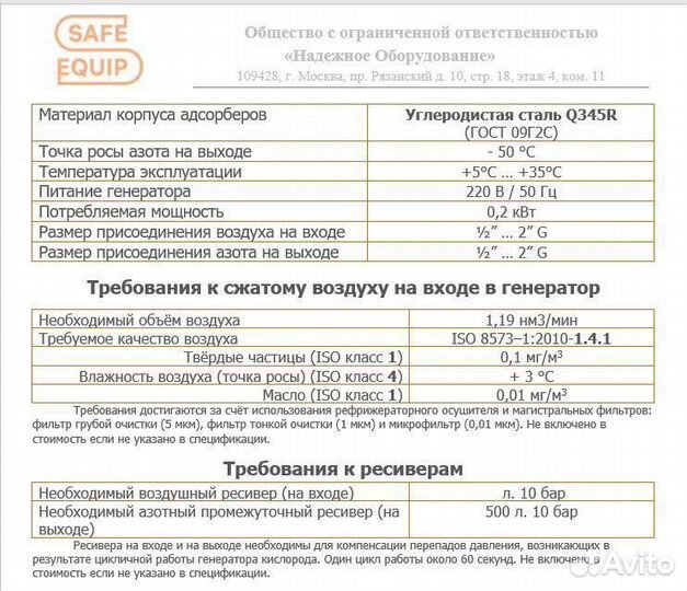 Азотная станция GN-25