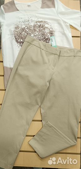 Брюки укороченные женские новые размер 50-52