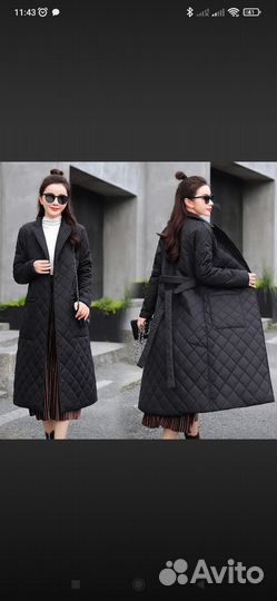 Стеганое пальто новое 46 -48 размер