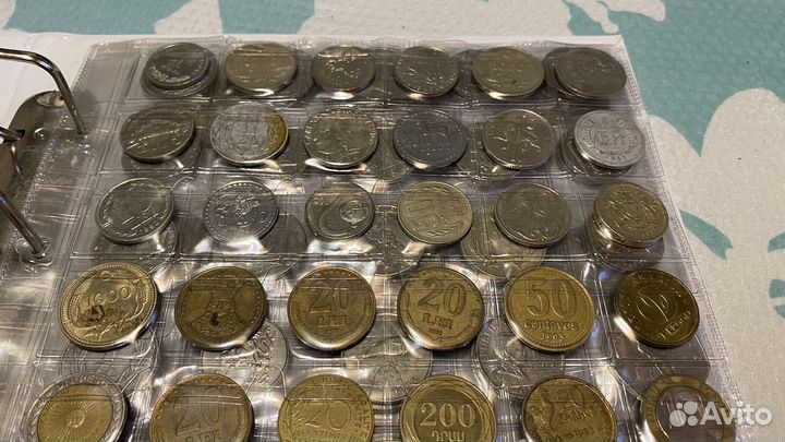 Инностранные монеты 129шт