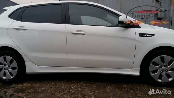 Пластиковые Пороги KIA Rio 3 - 2011-2017г.в