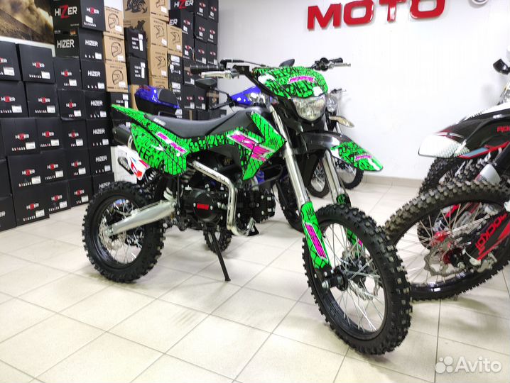 Питбайк BSE EX 125E 17/14 Max13 Green Pink