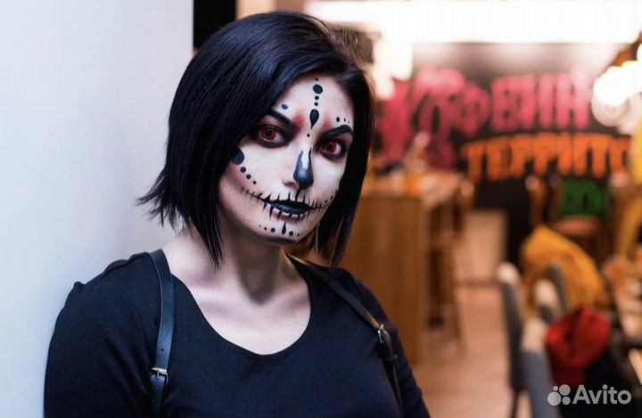 Профессиональный аквагример на Хеллуин