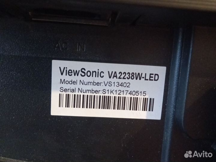 Монитор viewsonic va2238w-LED
