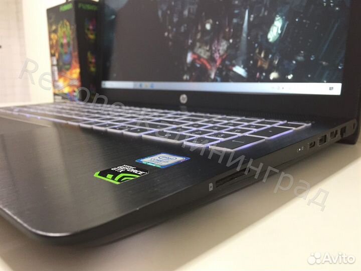 Игровой ноутбук HP, Core i7, 16GB, SSD, GTX 4GB