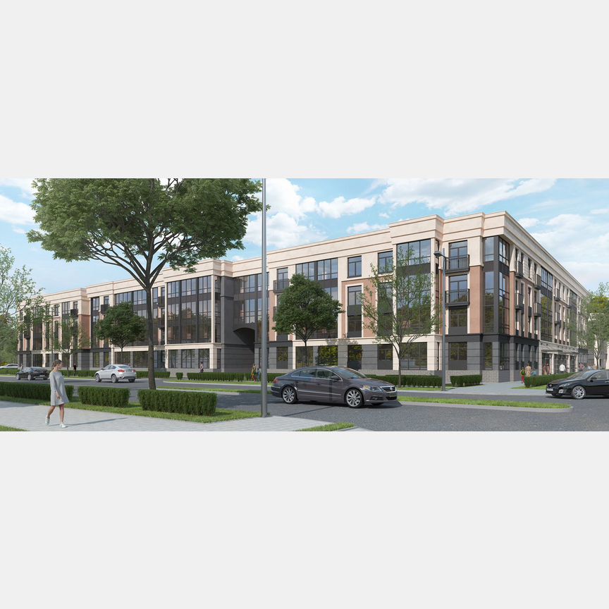 1-к. квартира, 42,9 м², 4/4 эт.
