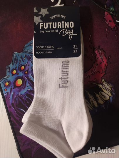 Носки, 32-35, детские, 3 пары