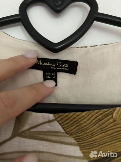 Massimo dutti платье льняное