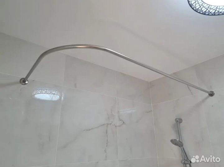 Карниз для ванной Угловой Г образный