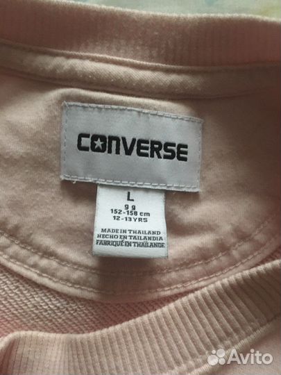 Свитшот розовый Converse (подростковый)