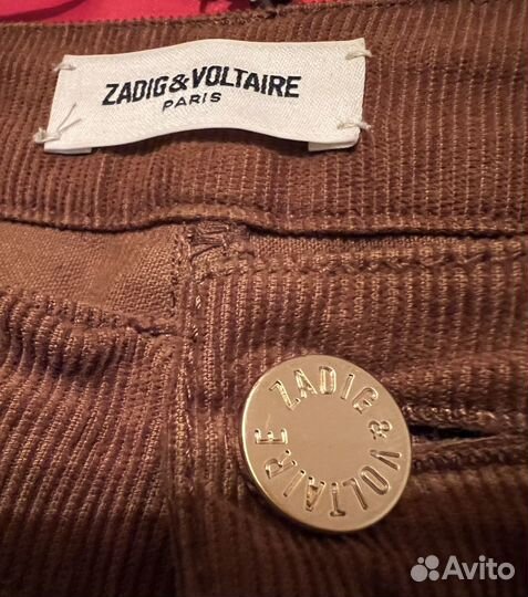 Брюки вельветовые zadig & voltaire