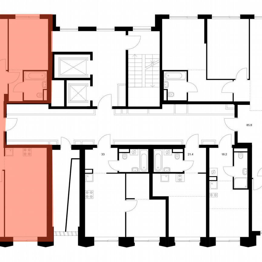 3-к. квартира, 82 м², 13/13 эт.