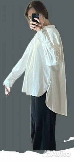 Рубашка белая женская (y2k, grunge) 42-46