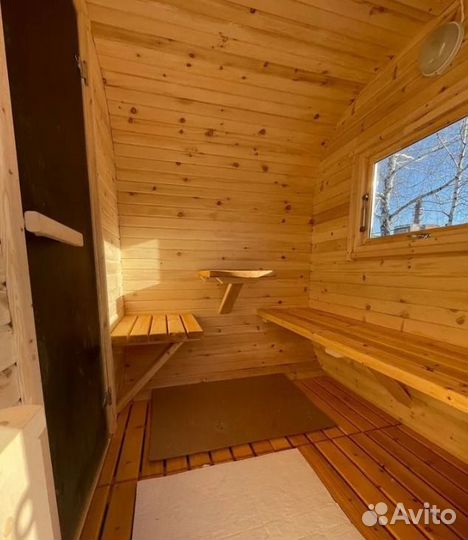 Баня бочка квадро под ключ с гарантией