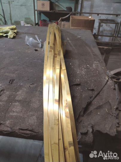 Полоса латунь полированная, вставка