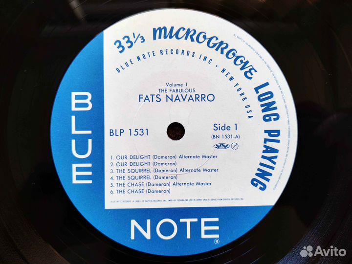 Fats Navarro Fabulous Vol. 1 Japan 1983 OBI Promo